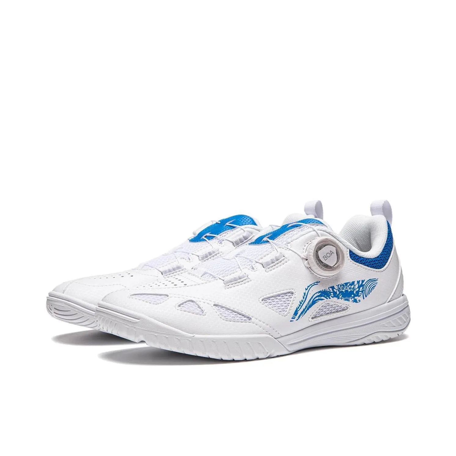 ??Wang Chuqin??Li-Ning Mage Pe Table Tennis Shoes - Blue and white porcelain Court Traction Boost