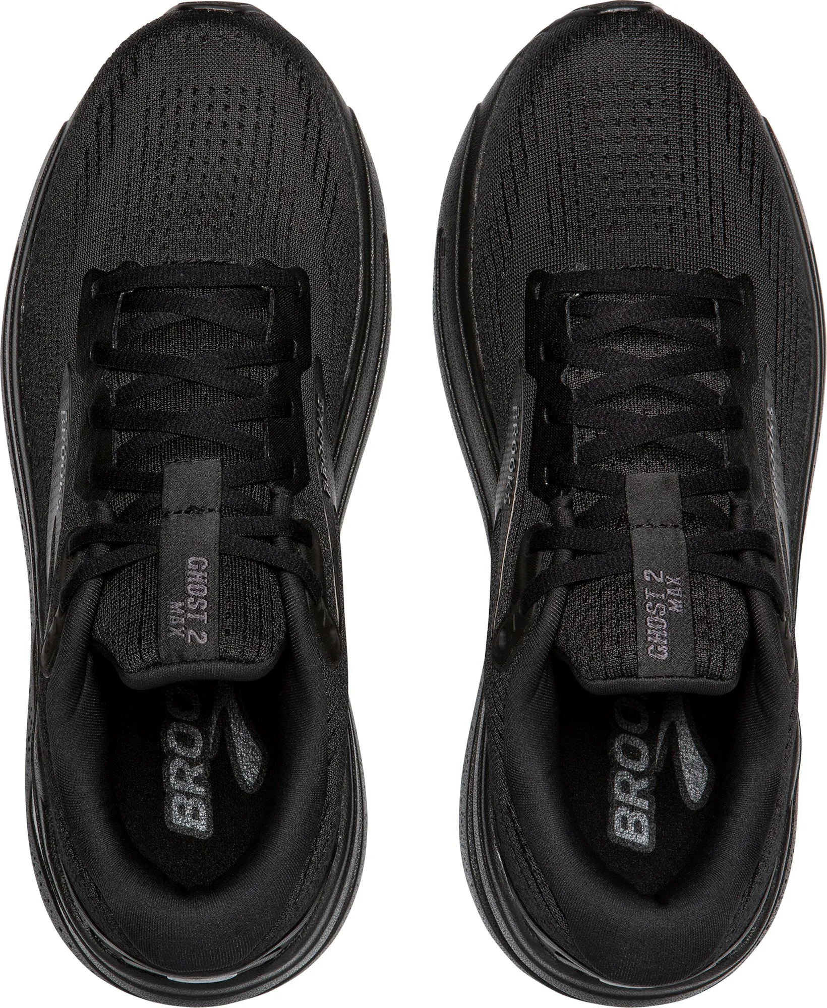 Daily Brooks Ghost Max 2 WIDE FIT Mens Running Shoes - Black