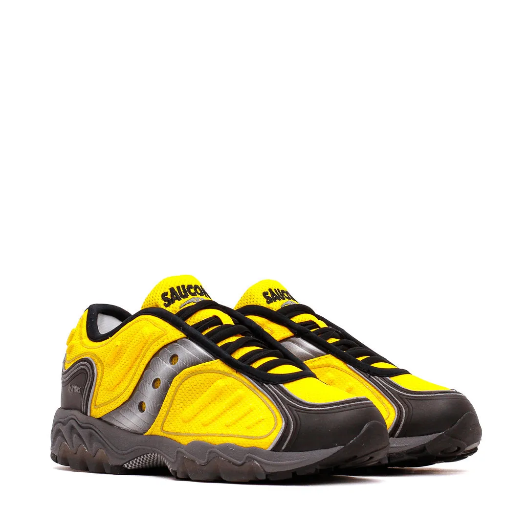 GPS - enabled bumpy ride shoe adaptability Saucony Men Matrix Yellow Black S70906-1