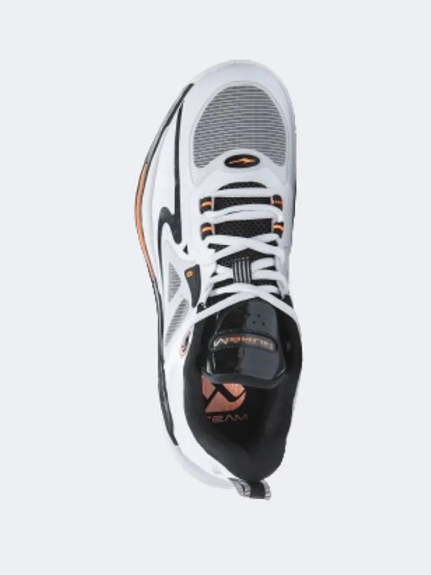 Erke Men Basketball Shoes White/Black Comfort Padding