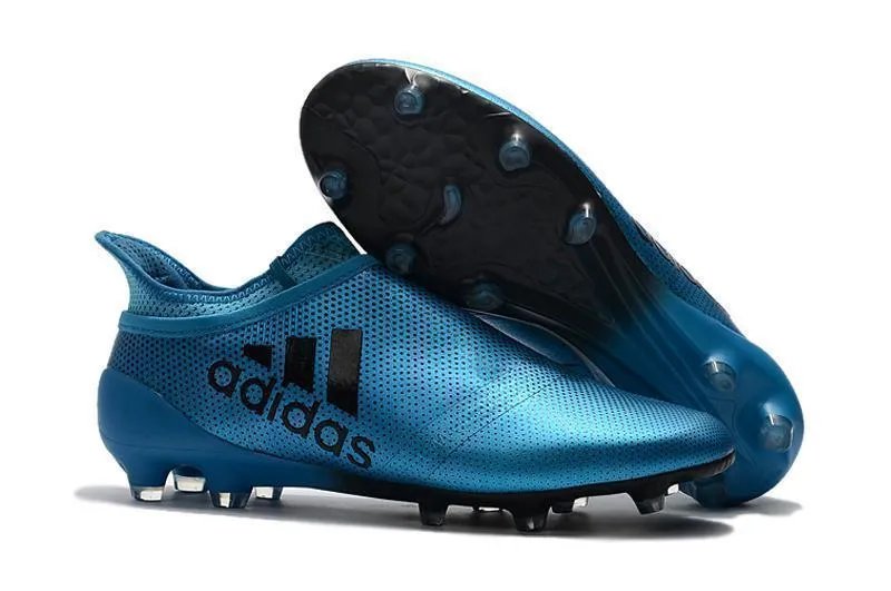 Low Profile Quick Contact Adidas X 17  Purechaos FG Soccer Cleats Royal Blue