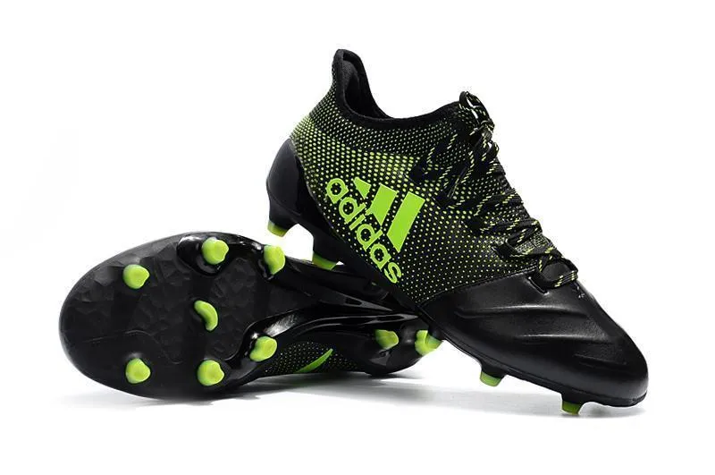 Weekend Tournament New Adidas X Series Leather FG Soccer Cleats Shoes Black Green
