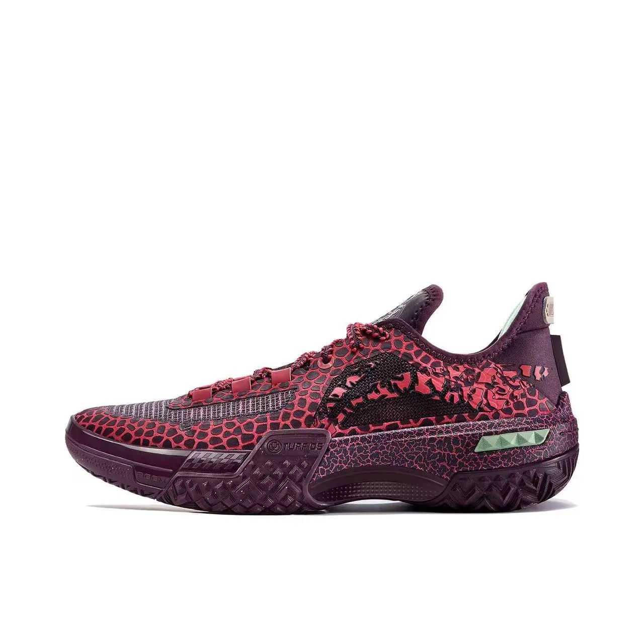 Li-Ning Jie'Ao Low - Red/Purple Comfortable toe box Advanced Impact Protection