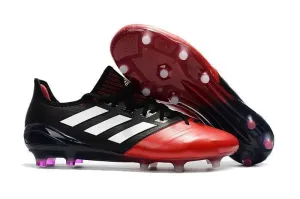 Play Ready Adidas ACE 17.1 Leather FG Soccer Cleats Red White Black