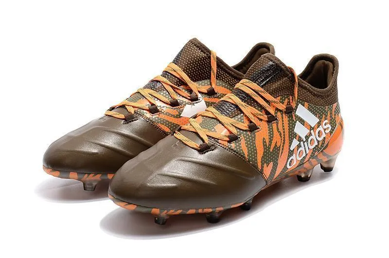 New Adidas X 17.1 FG Soccer Cleats Shoes Gray Orange White Support Pad