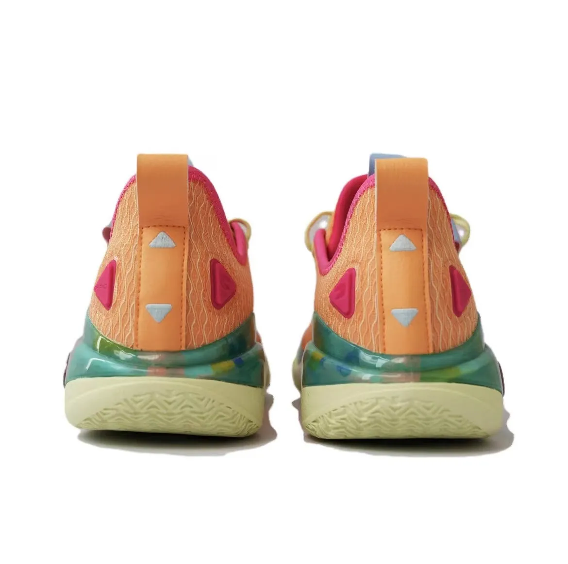 Knit Bootie Construction Anta Shock Wave 5 Pro - Peach Orange