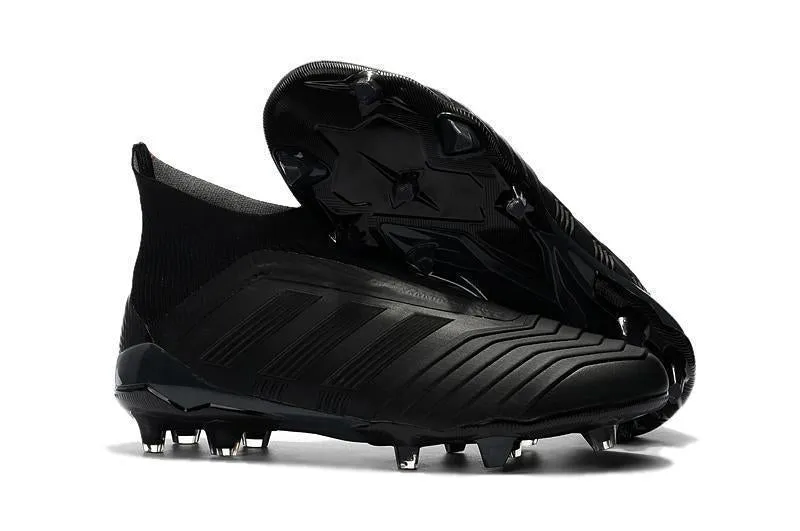 Adidas Predator 18  FG Soccer Cleats All Black Tough Flex Speed Transition