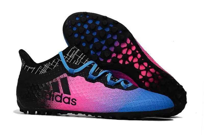 High Traction Adidas X Tango 16.1 Turf Soccer Cleats Pink Core Black Blue