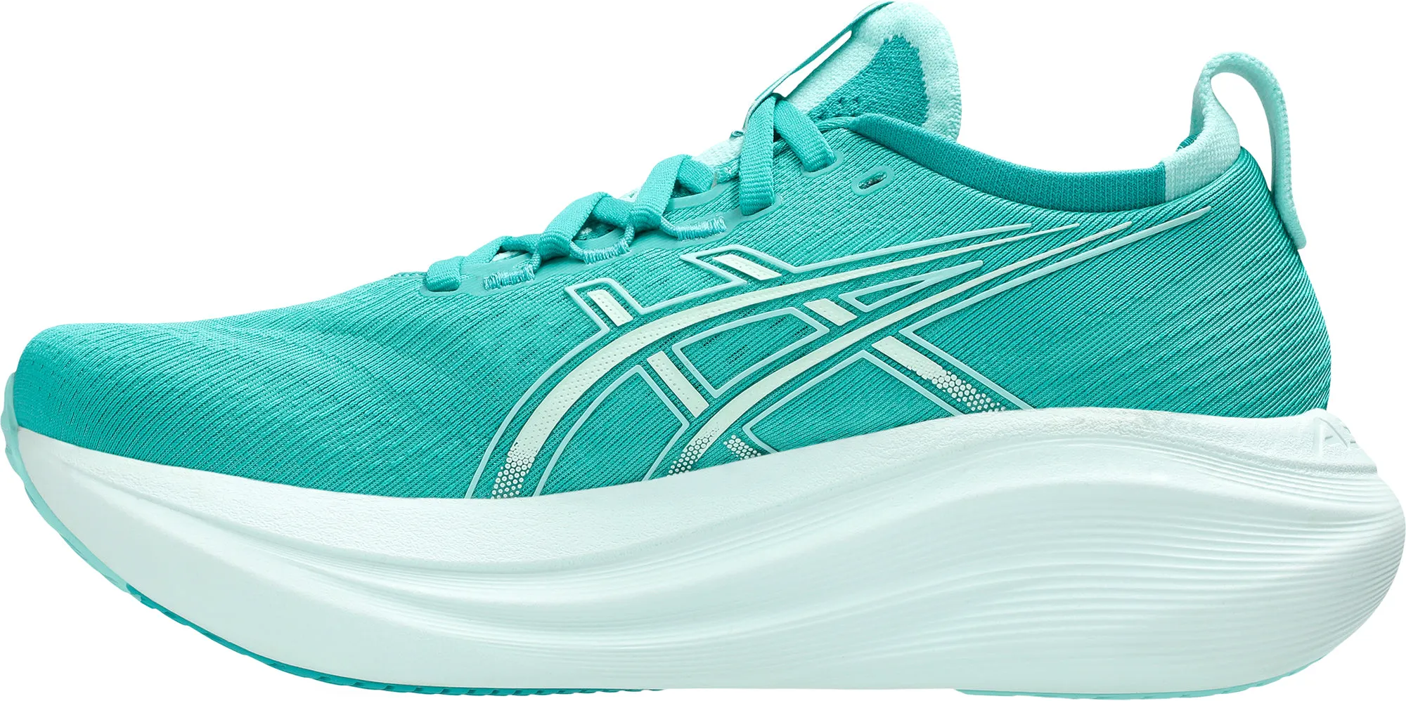 Torsional Stability System Asics Gel Nimbus 27 Womens Running Shoes - Green