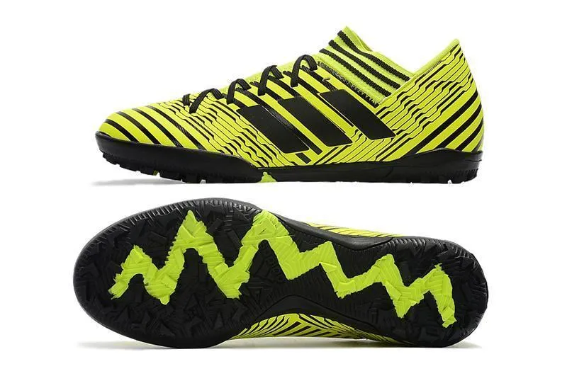New Adidas Nemeziz Series TF Soccer Cleats Shoes Lime Black Foot Lock