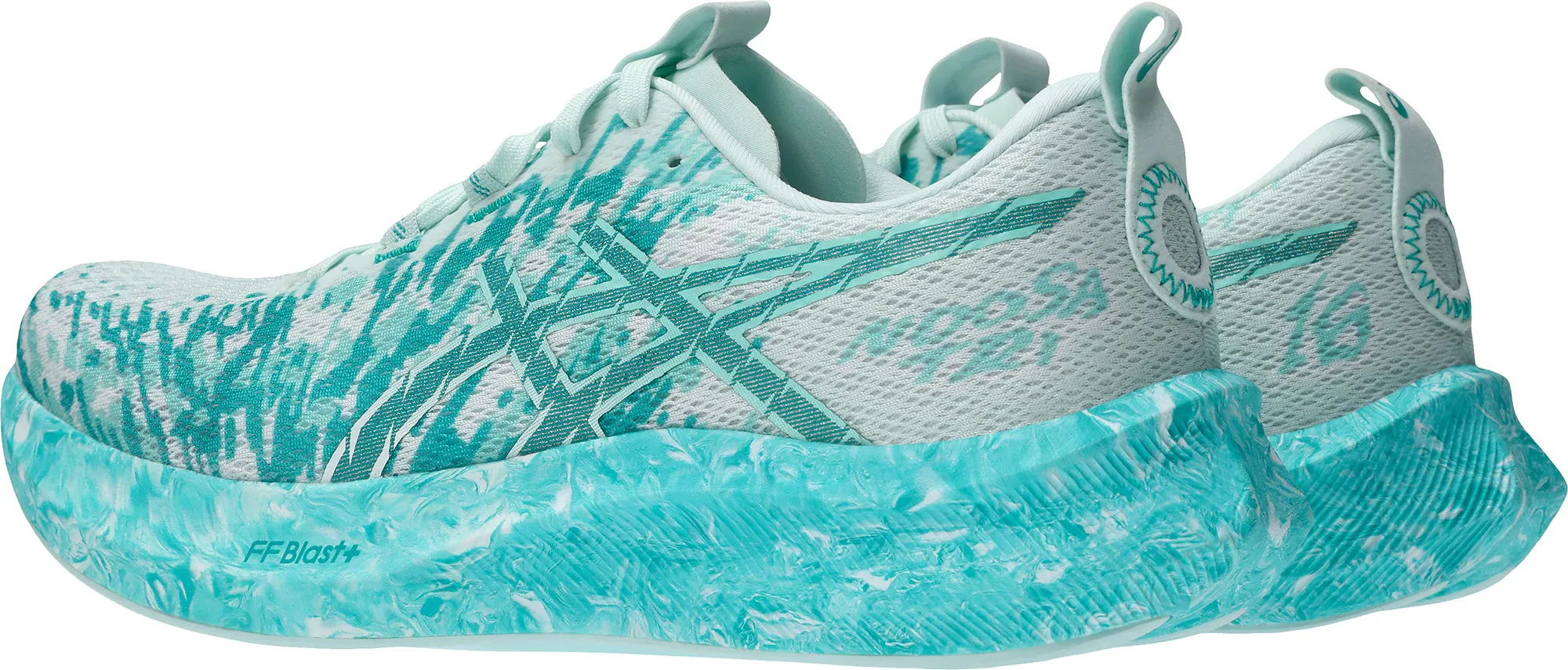 Non Slip Lace Fastening quick - drying shoes Asics Noosa Tri 16 Mens Running Shoes - White