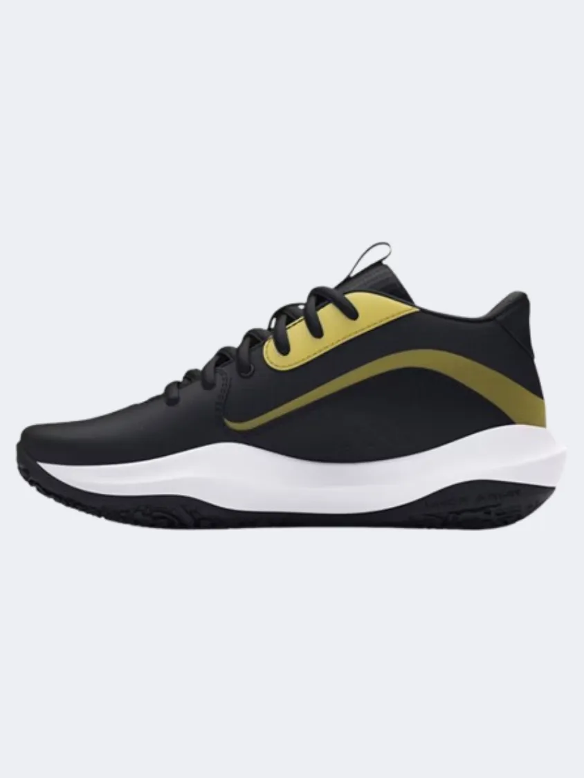 Top Rated Under Armour Lockdown 7 Gs-Boys Basketball Shoes Black/Metallic Gold