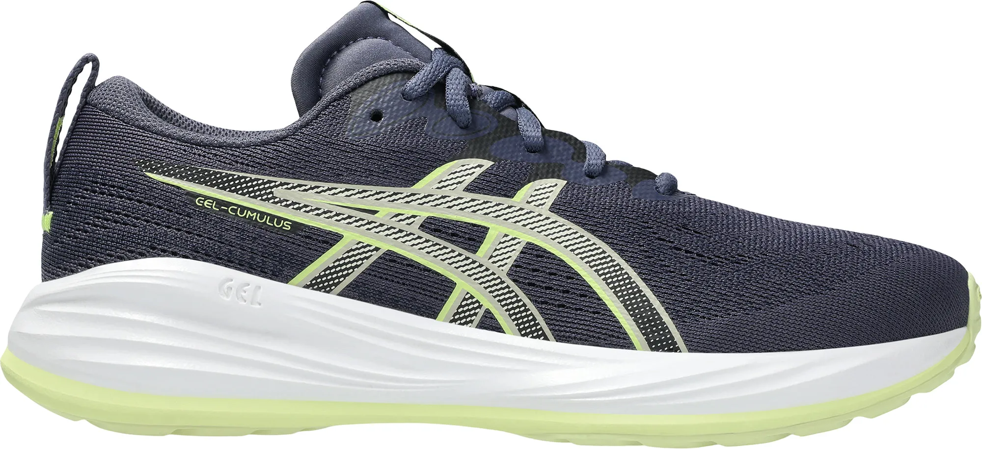 Asics Gel Cumulus 27 GS Junior Running Shoes - Grey flat - terrain - runner