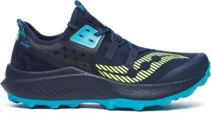 Saucony Endorphin Rift Mens Trail Running Shoes - Navy breathable - mesh - upper shoes