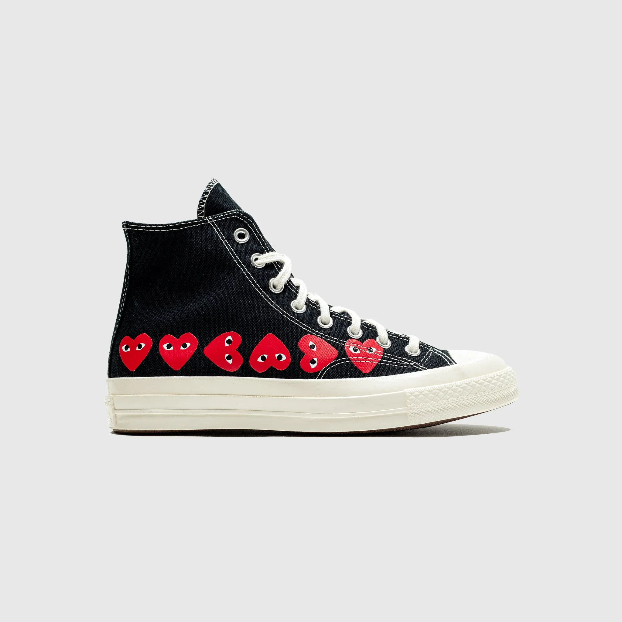 Rubber Outsole CHUCK TAYLOR ALL-STAR '70 HIGH "BLACK/RED MULTI HEART"