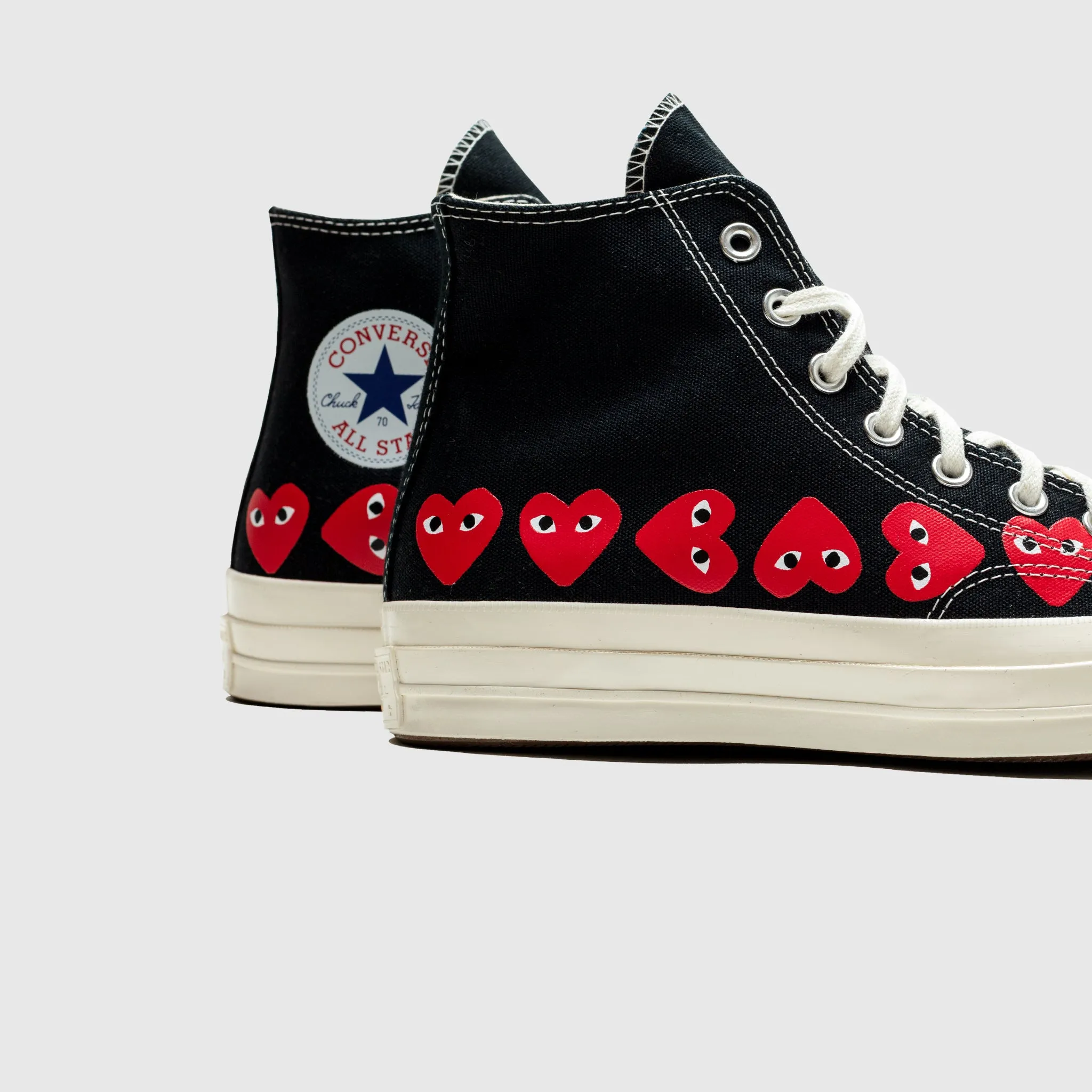 Skin Soft CHUCK TAYLOR ALL-STAR '70 HIGH "BLACK/RED MULTI HEART"