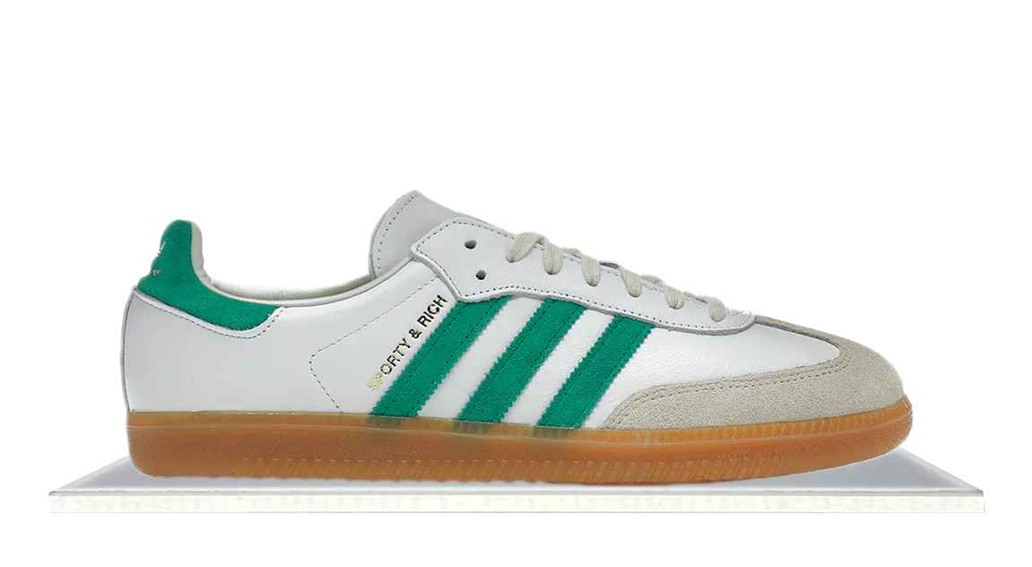 Adidas Samba x Sporty & Rich White Green Flex Feel