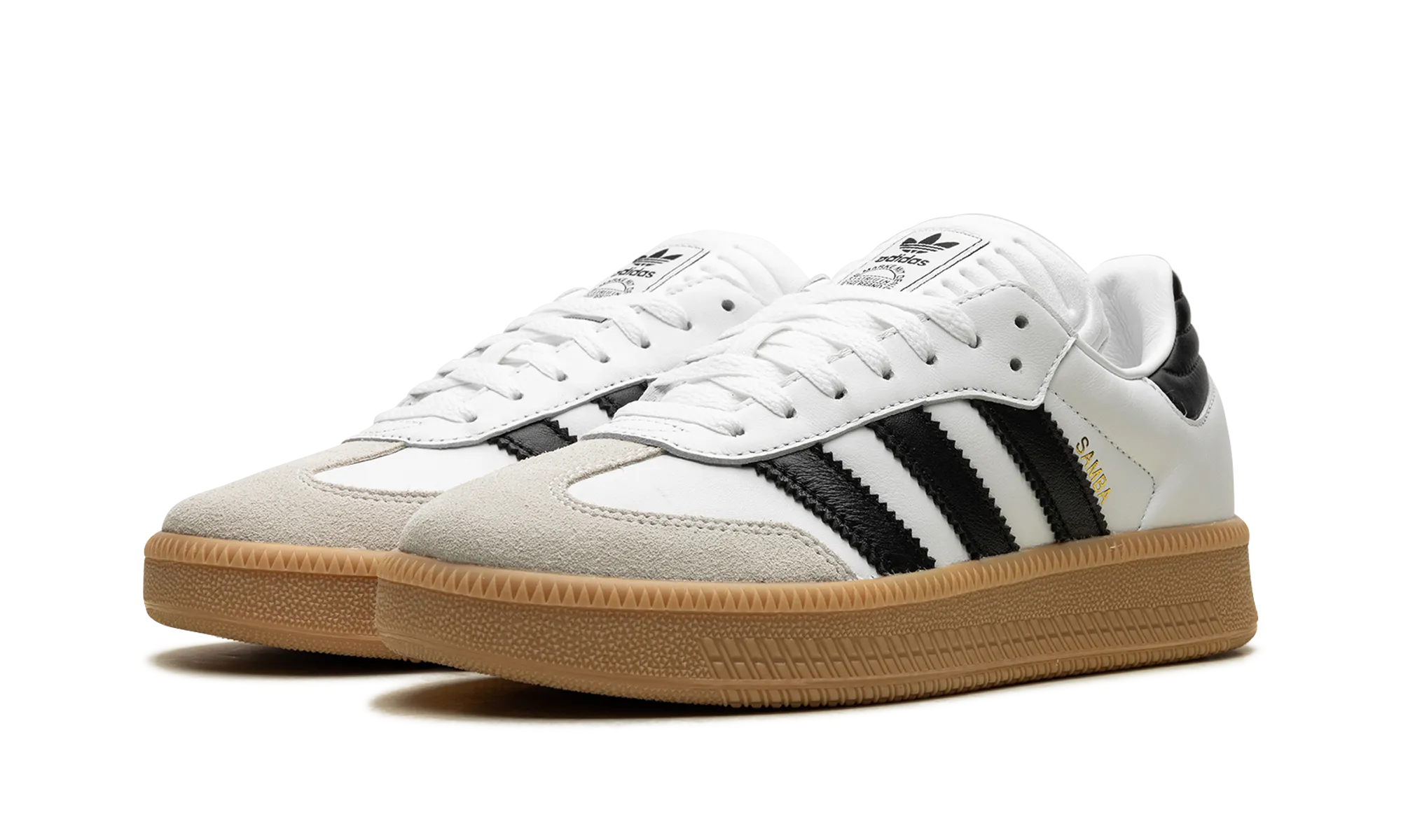 Flat Grip Cushioned Step Samba XLG "White / Black"