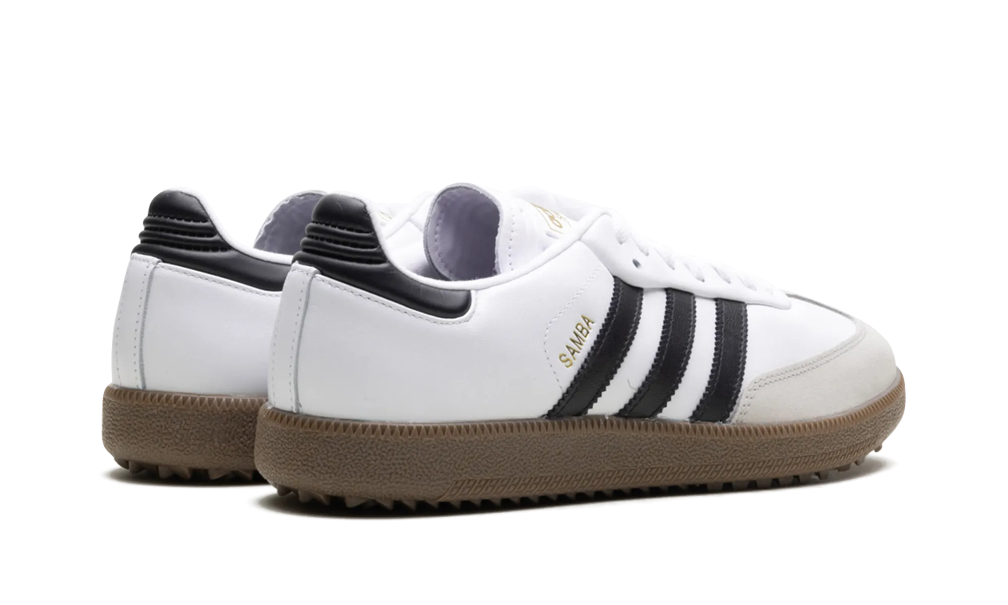 Samba Spikeless Golf "White Black Gum" Runway Pop Arch Support System