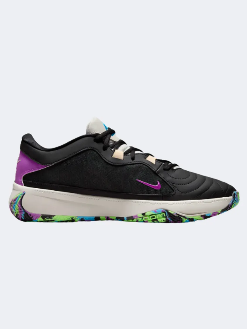 Nike Zoom Freak 5 Men Basketball Basketball Shoes Black/Fuchsia/Blue Workout