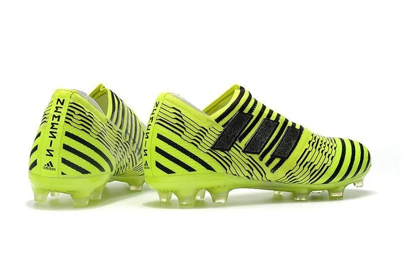 Custom Fit Motion Boost New Adidas Nemeziz FG Agility TPU Soccer Cleats Shoes Yellow Black