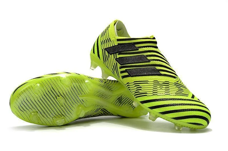 New Adidas Nemeziz FG Agility TPU Soccer Cleats Shoes Yellow Black High Cushion Course Reaction