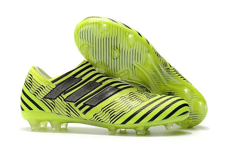 Secure Base Moisture wicking New Adidas Nemeziz FG Agility TPU Soccer Cleats Shoes Yellow Black