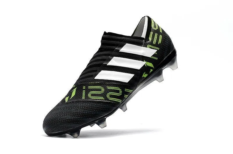 New Adidas Nemeziz FG Agility TPU Soccer Cleats Shoes Black Green White Impact Cushion Stable base