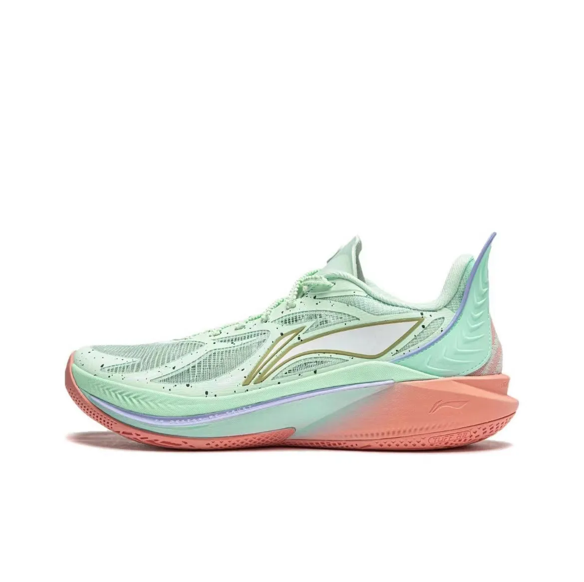 Great White Shark??CJ?McCollum x Li-Ning Sonic 12 - Green Durability Boost Sock Like Ankle Cuff