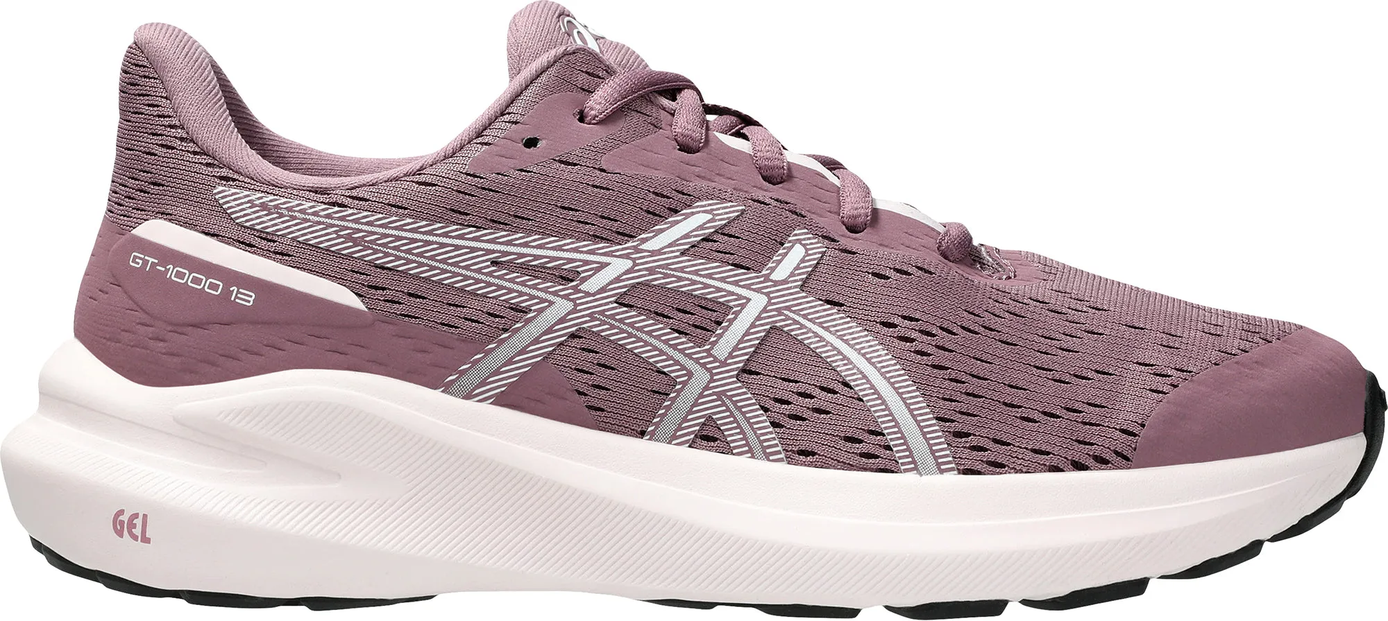 Quick Dry Liner Non   Slip Outsole Asics GT 1000 13 GS Junior Running Shoes - Purple