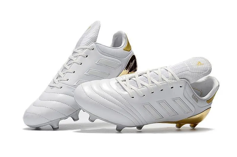Adidas Copa 17.1 FG Soccer Cleats Shoes White Gold High Agility Zero Slip