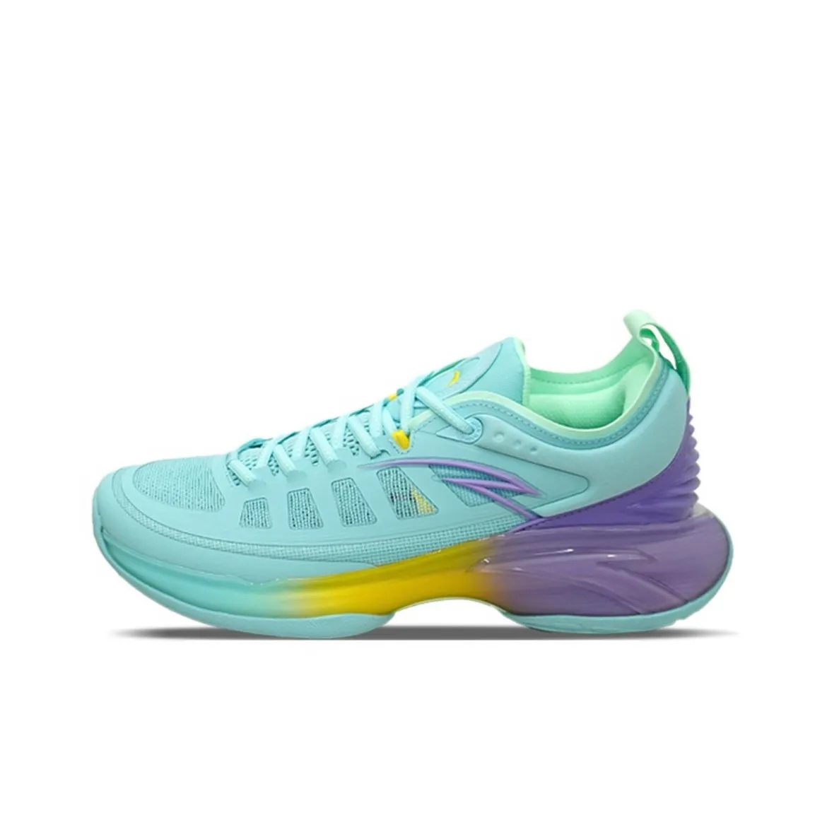 Anta Z-UP1 Low All Round - Blue/Purple Reinforced Heel Counter performance enhancing