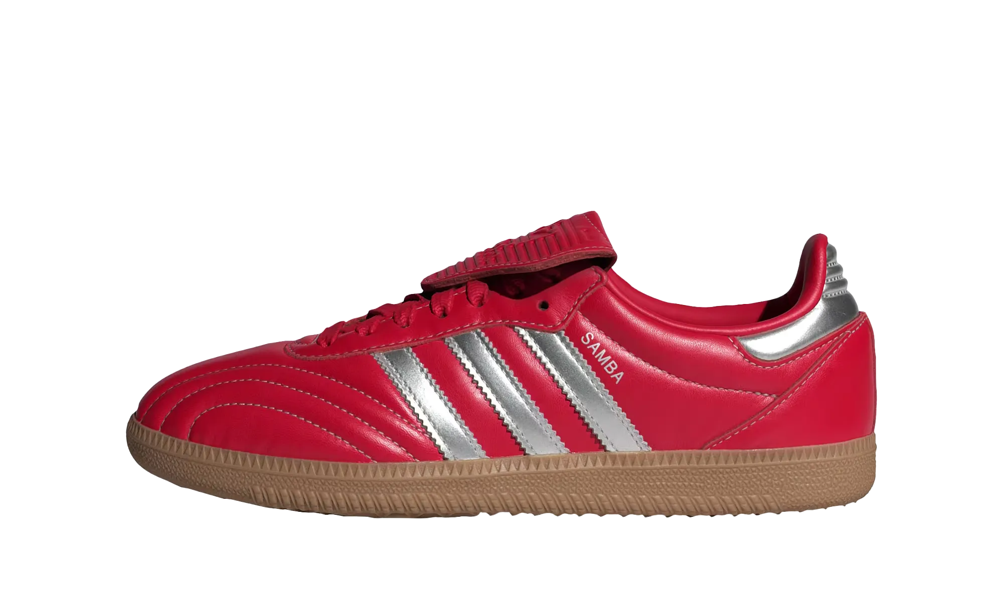 Samba LT WMNS "Better Scarlet" Durable Stitching Detail Night Run