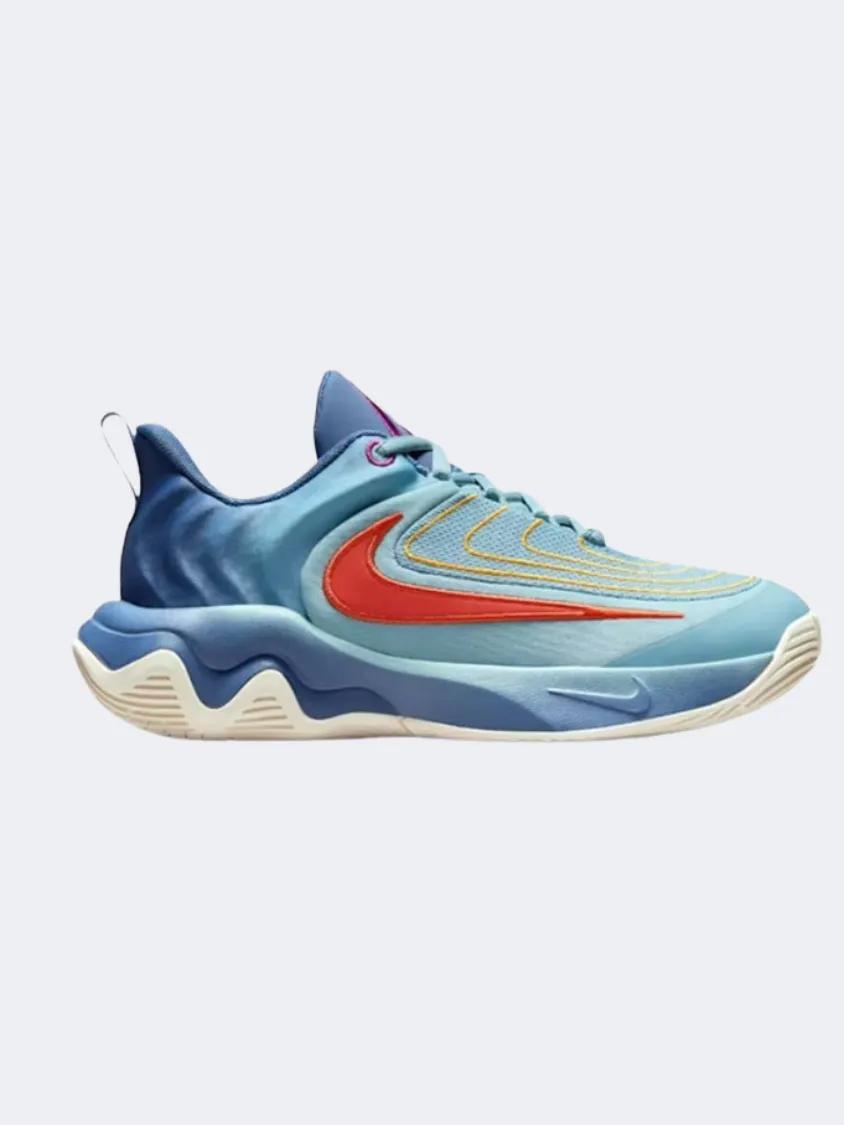 warm glow Nike Giannis Immortality 4 Gs-Boys Basketball Shoes Turquoise/Navy/Gold