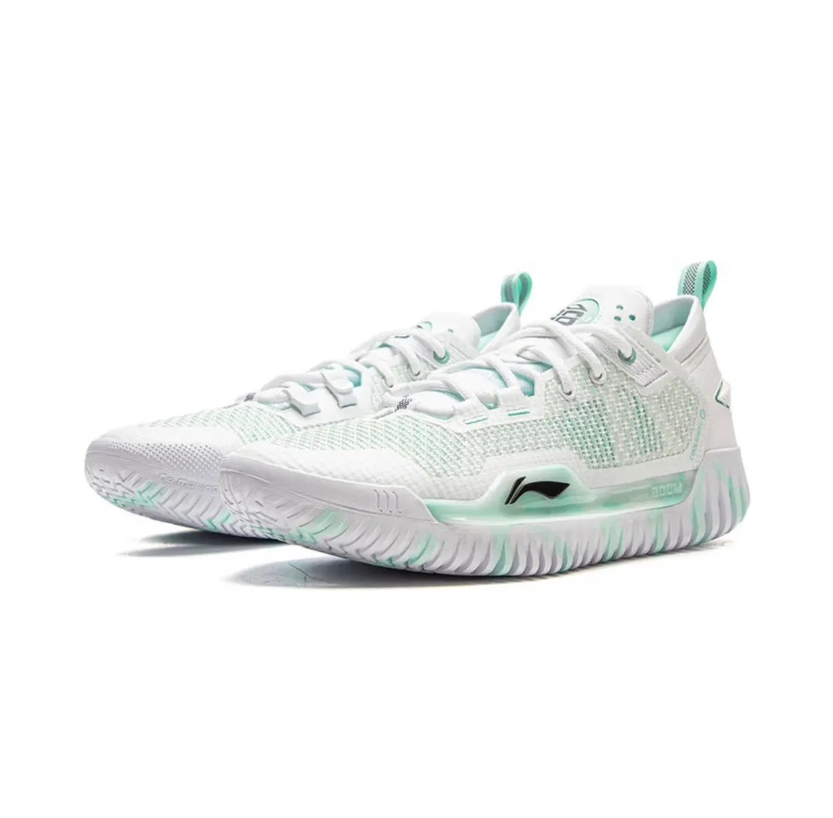 R.J. Hampton x Li-Ning Badfive 3 Low - White/Green Flex Groove Engineering sports