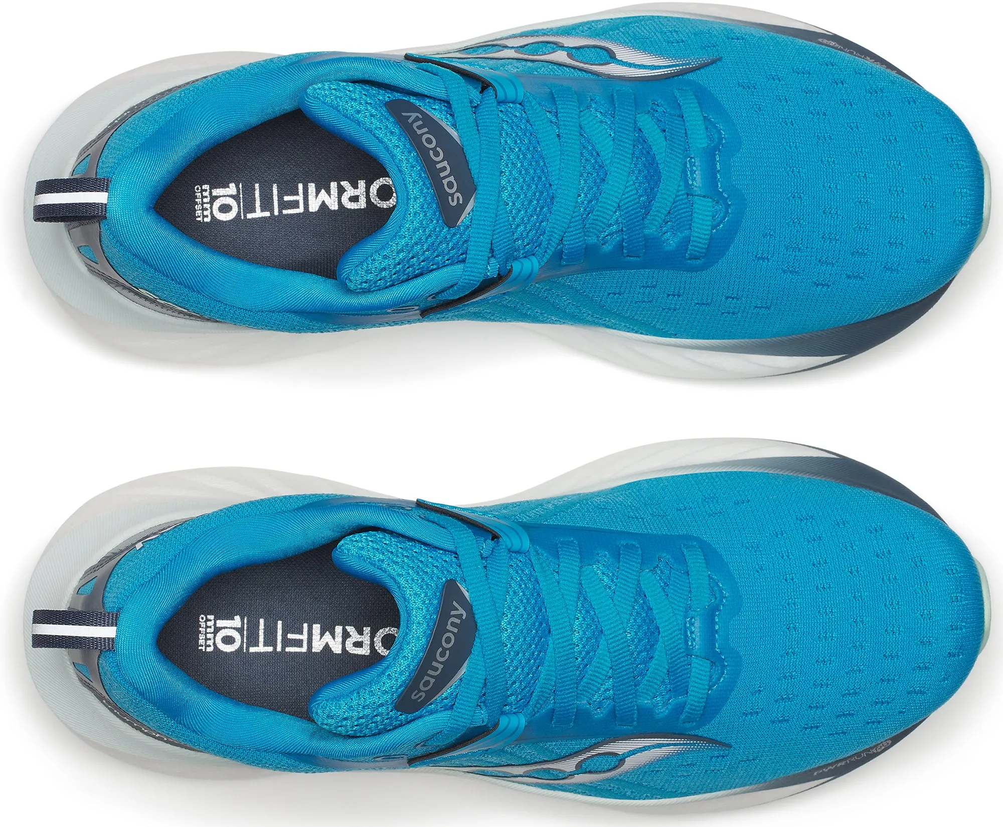 Saucony Triumph 22 Womens Running Shoes - Blue stretchy - material - flexibility shoes Arch Support Tech
