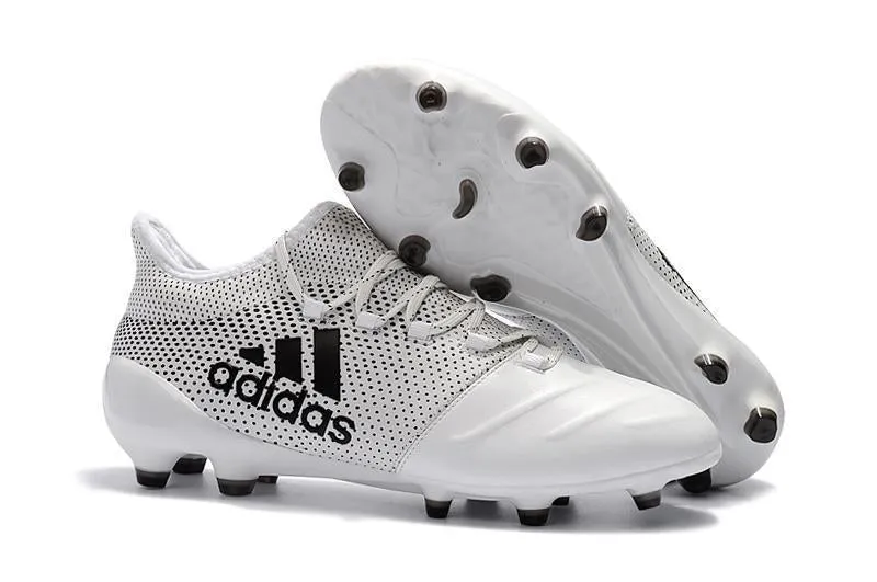 New Adidas X Series Leather FG Soccer Cleats Shoes White/Black Running Step