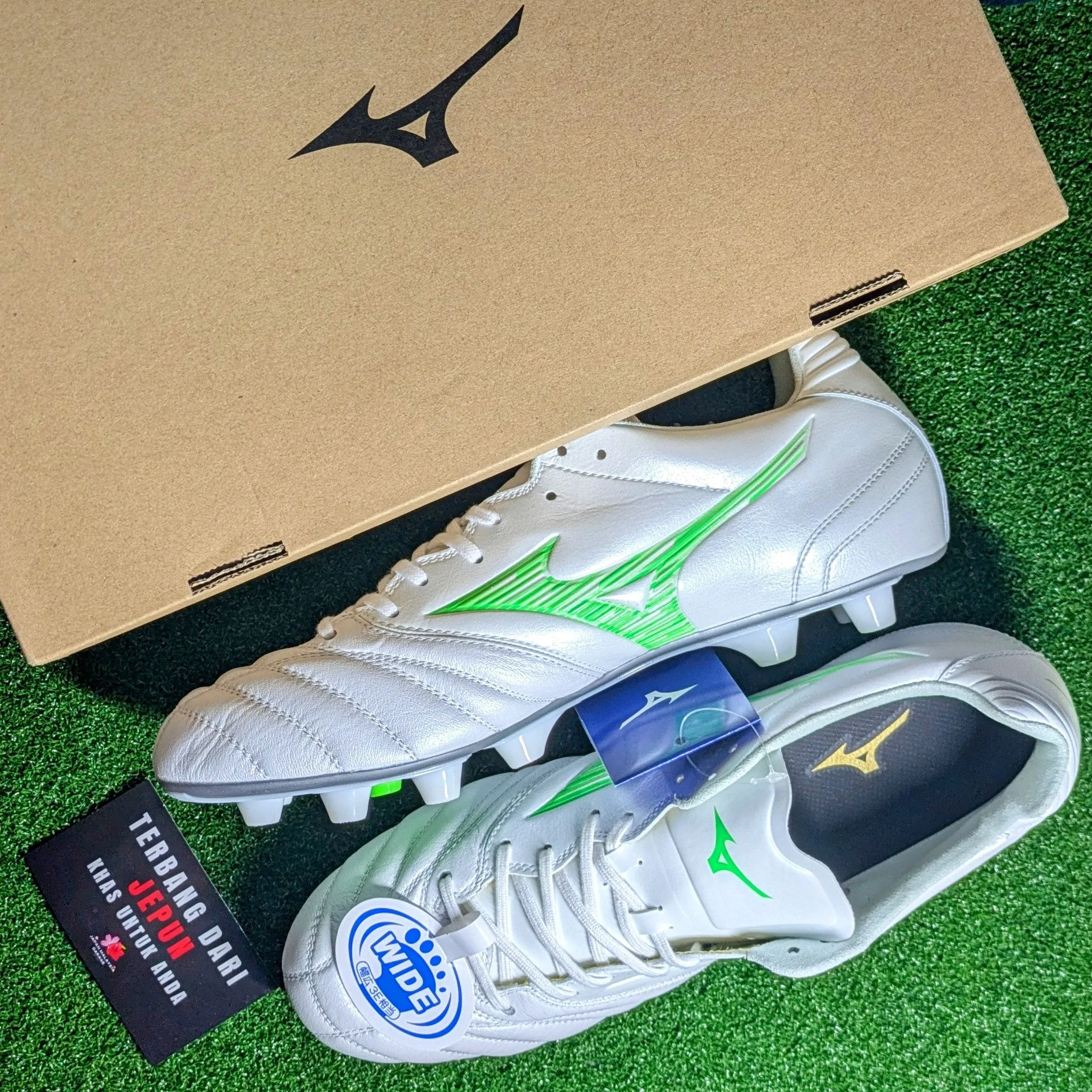 Firm Grip Mizuno Monarcida Neo 3 Wide Elite(White/Green)