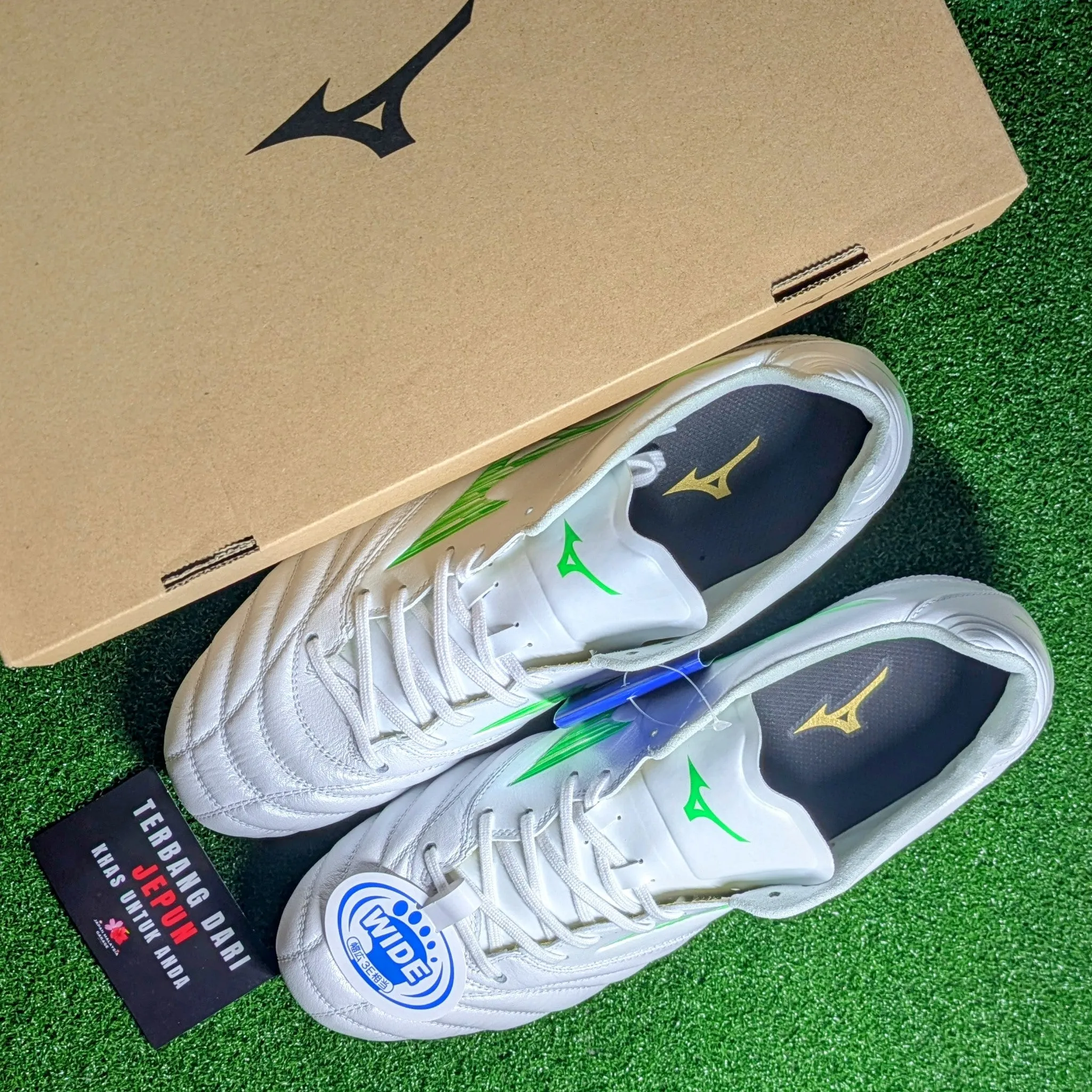 Dry Pitch Ground Speed Mizuno Monarcida Neo 3 Wide Elite(White/Green)