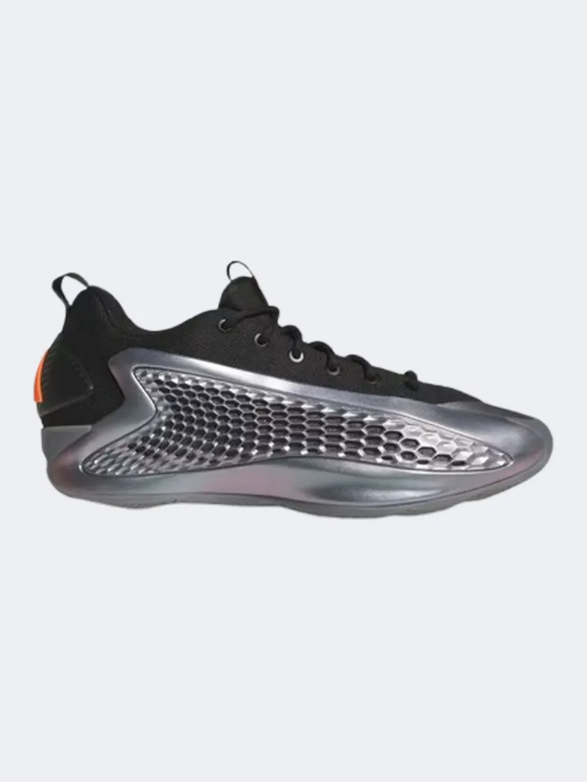 Adidas Anthony Edwards 1 Men Basketball Shoes Iron/Black/Orange Foam Lining Running Errands Elastic laces