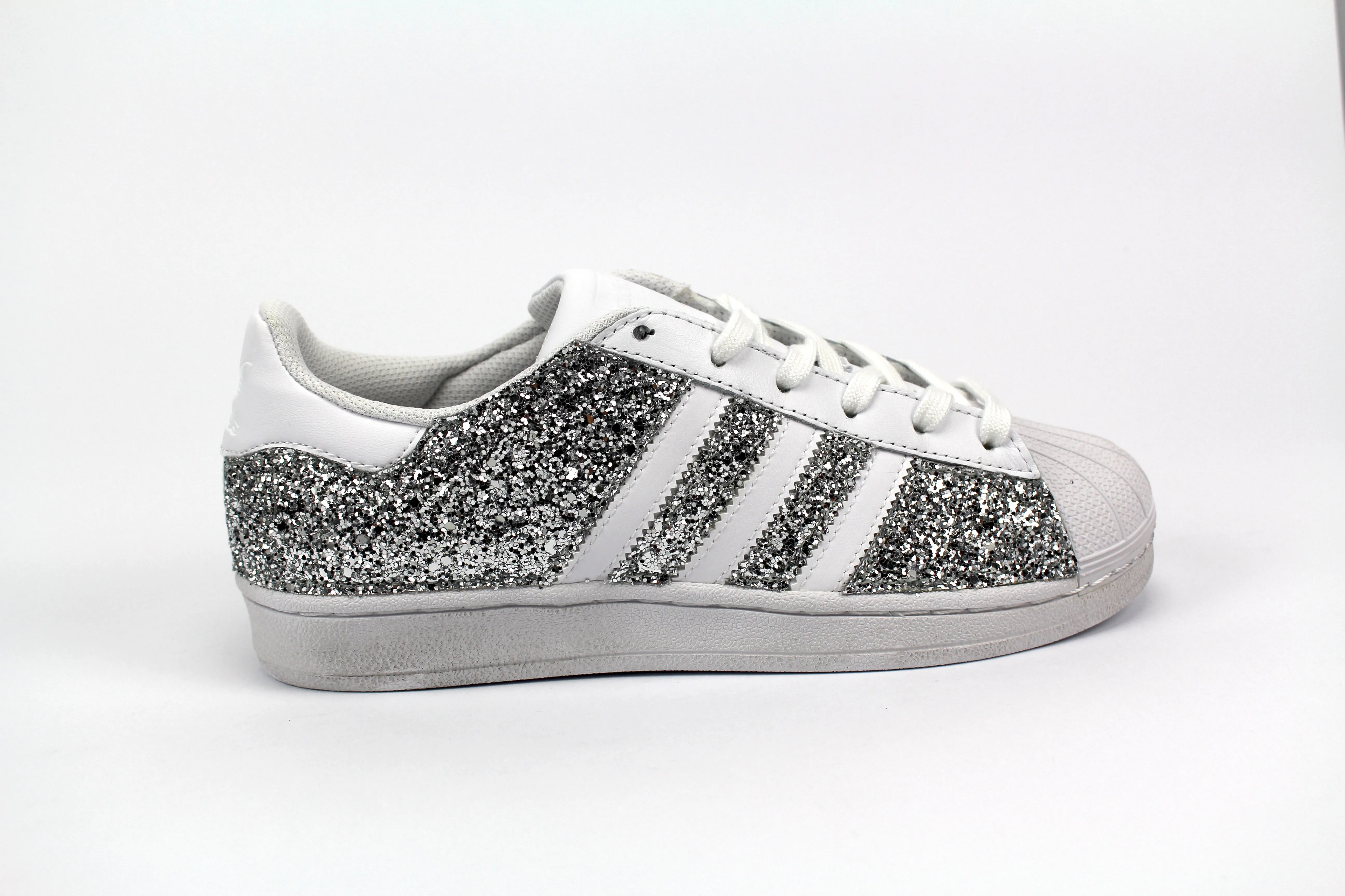 All Outfits Lifestyle Gear Adidas Superstar White & Total Glitter Silver