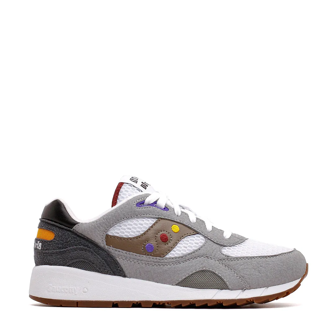 Saucony Men Shadow 6000 Stage Dive White Grey S70903-3 Lightweight Knit Fabric charity - run
