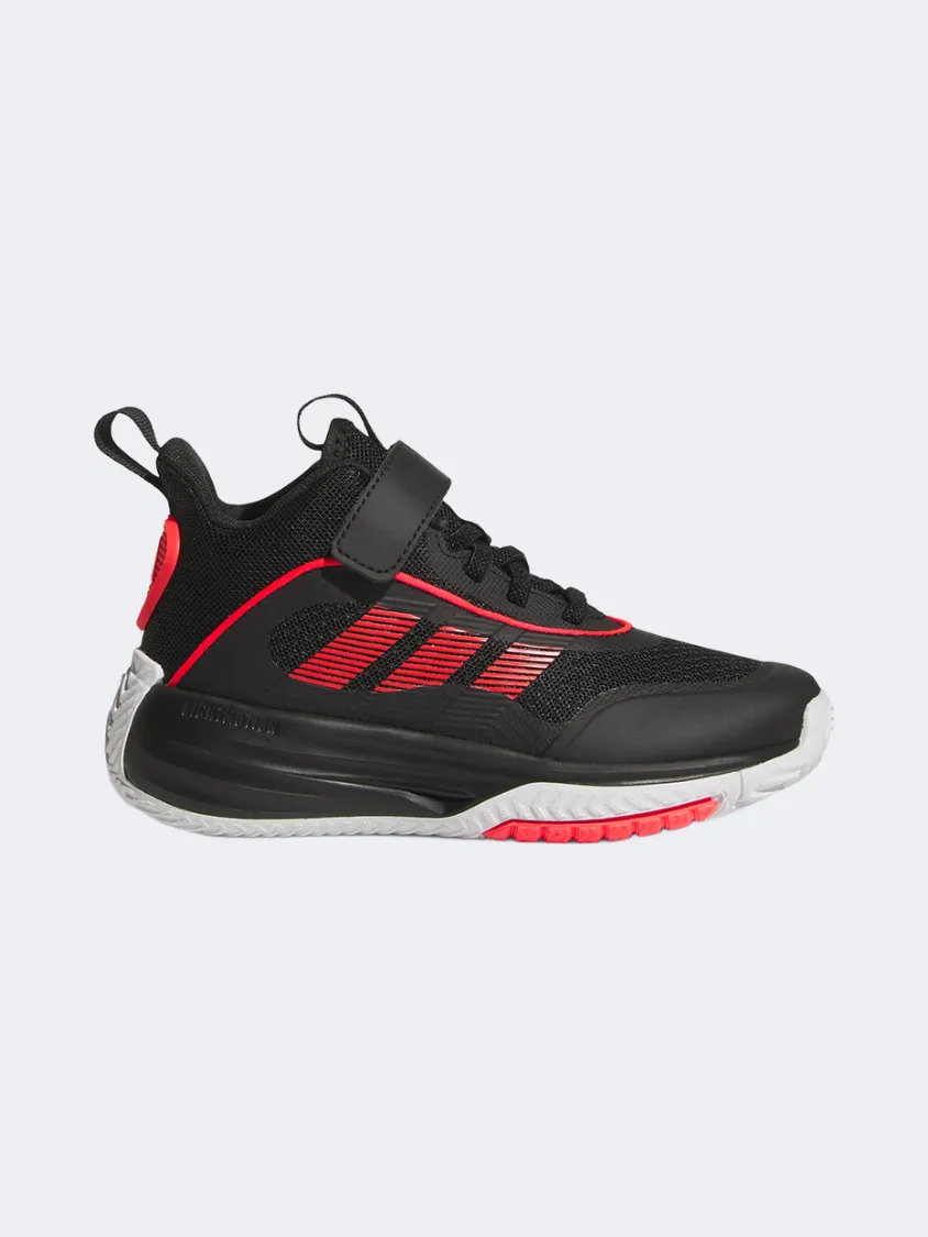 Chic Fit Clean White Adidas Ownthegame 3.0 Ps-Boys Basketball Shoes Black/Cloud White