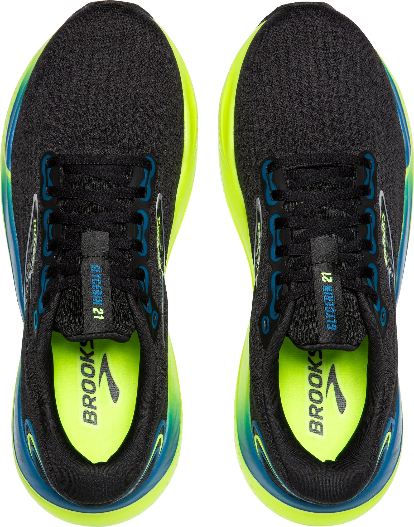 Brooks Glycerin 21 Mens Running Shoes - Black Comfortable Collar Padding