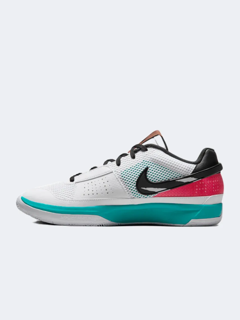 Nike Ja Murant 1 Scratch Men Basketball Shoes White/Green/Red/Black Field Power