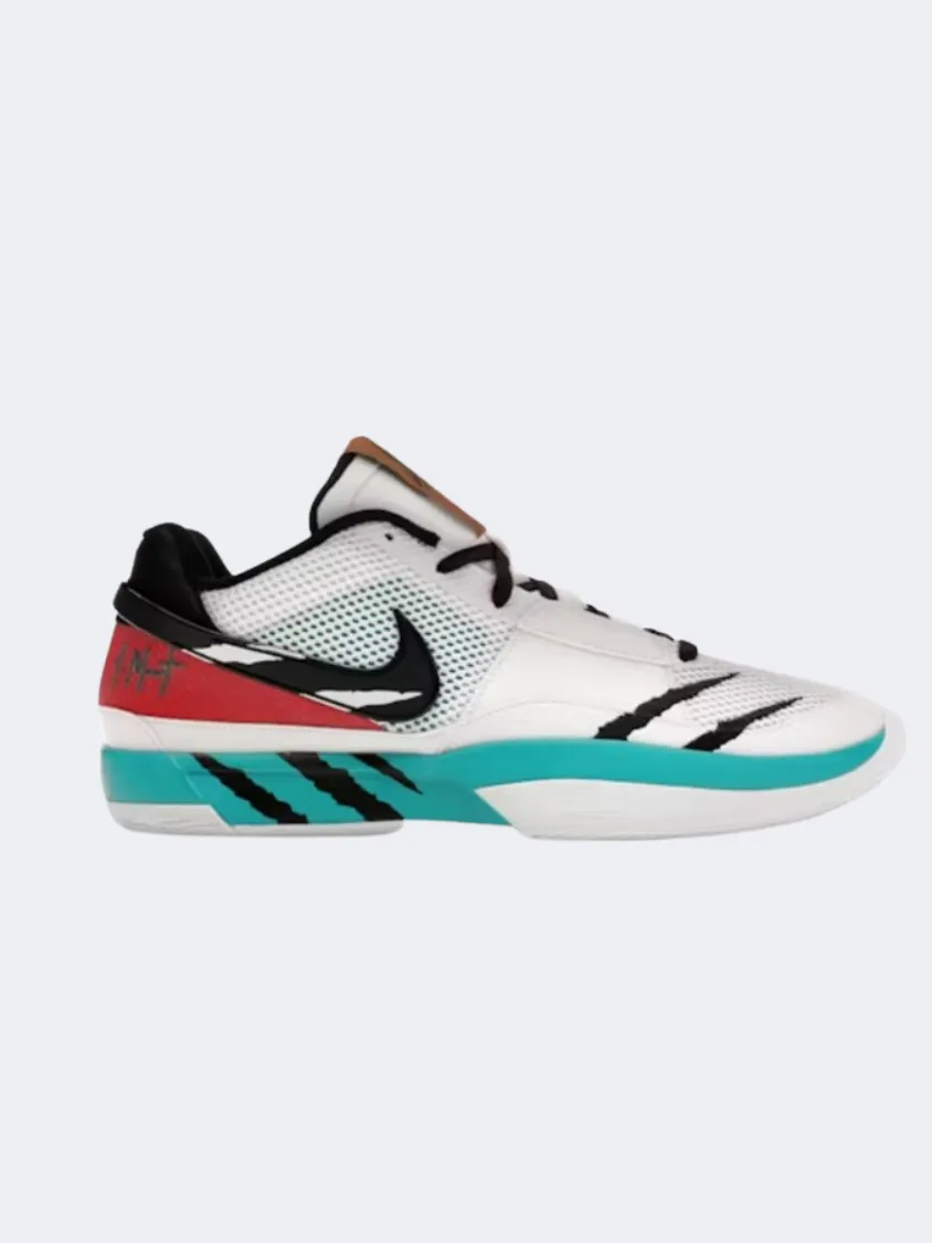 Moisture Management Technology Nike Ja Murant 1 Scratch Men Basketball Shoes White/Green/Red/Black