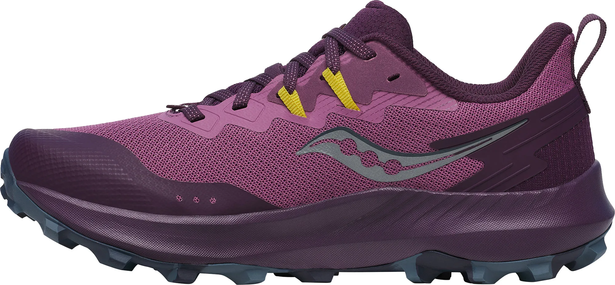 Responsive Foam Cushioning Saucony Peregrine 14 Womens Trail Running Shoes - Purple