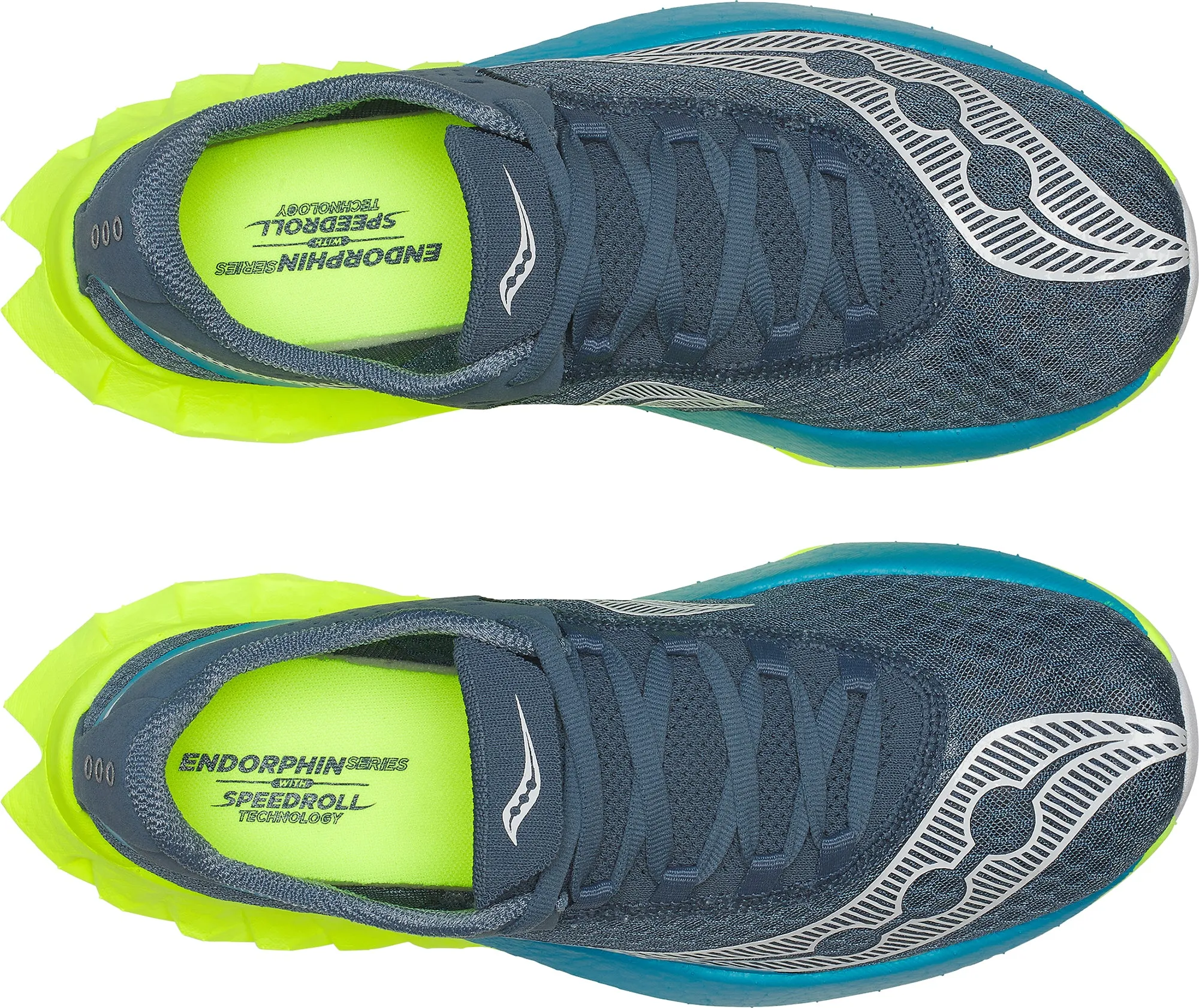Obstacle course Saucony Endorphin Pro 4 Womens Running Shoes - Navy