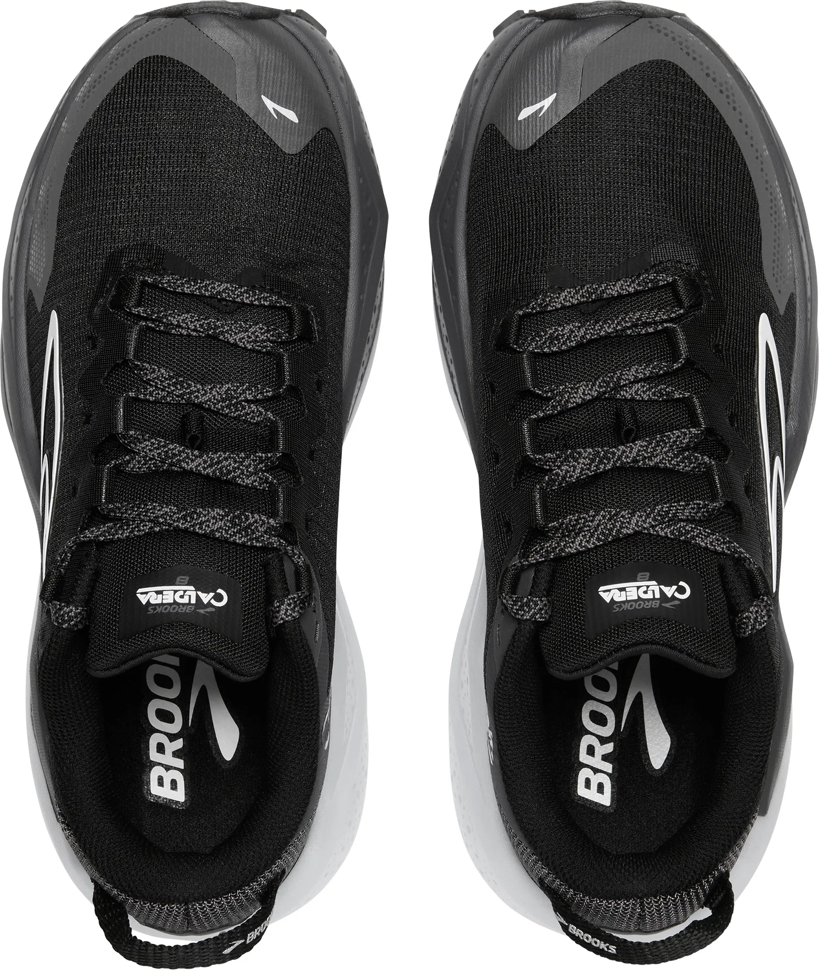 camping shoes Flexible Sole Brooks Caldera 8 Womens Trail Running Shoes - Black