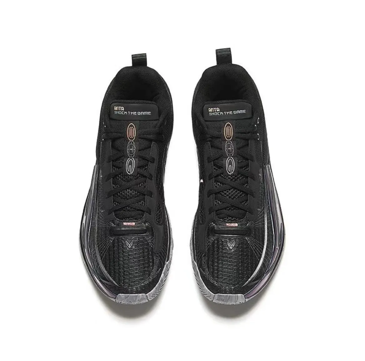 Anta Scalplet 1.0 - Black Game-Changer Shoes Adaptive Heel Counter